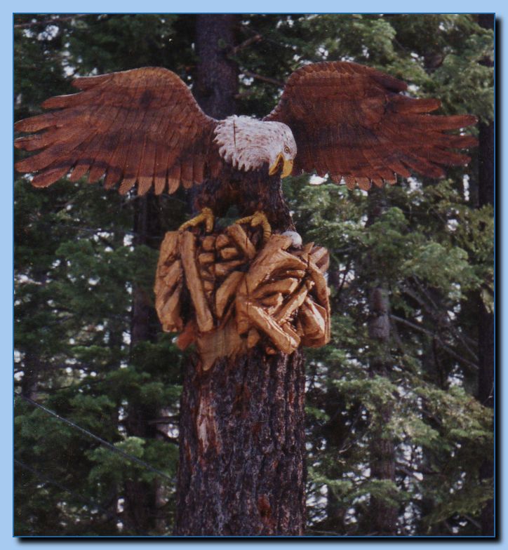 1-47 eagle with wings out, attached